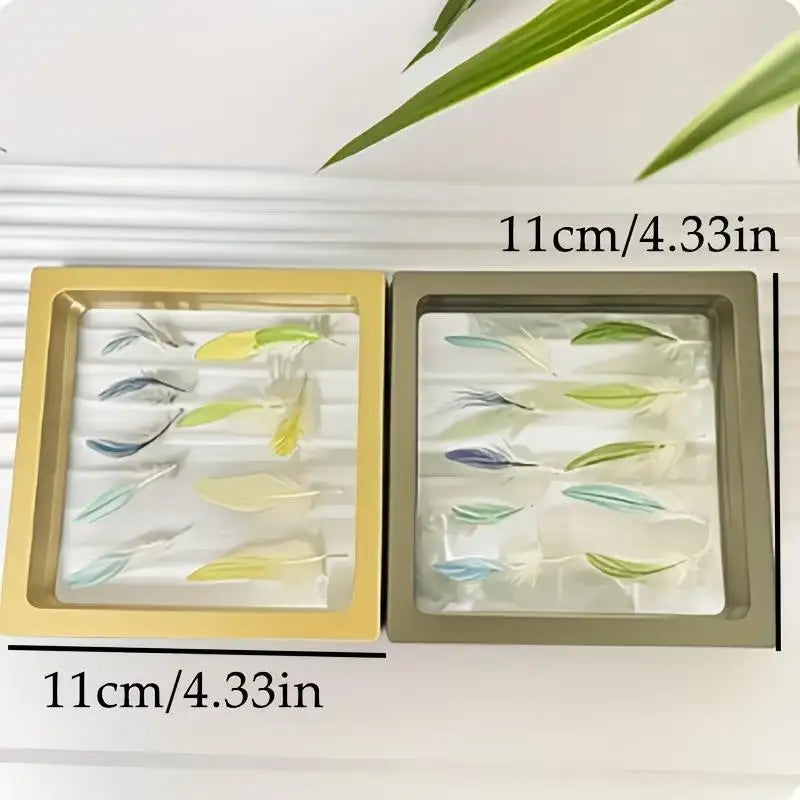 Transparent Pet Bird Feather Memorial Photo Frame Display Box Memorial Display Box Nixie