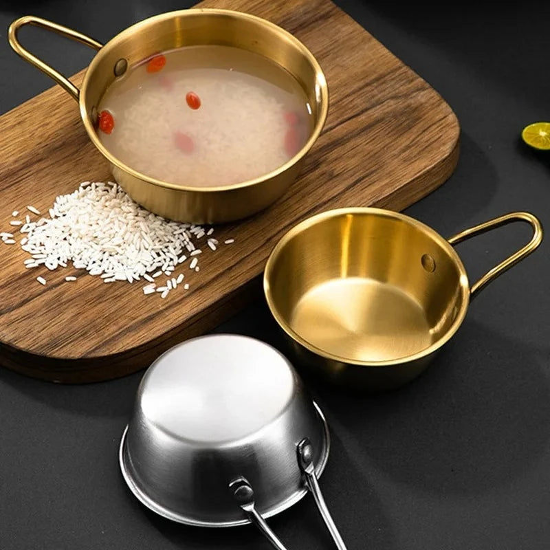 Korean Stainless Steel Rice Bowl & Sauce Dish Set | Nixie Stainless Steel Bowl Nixie