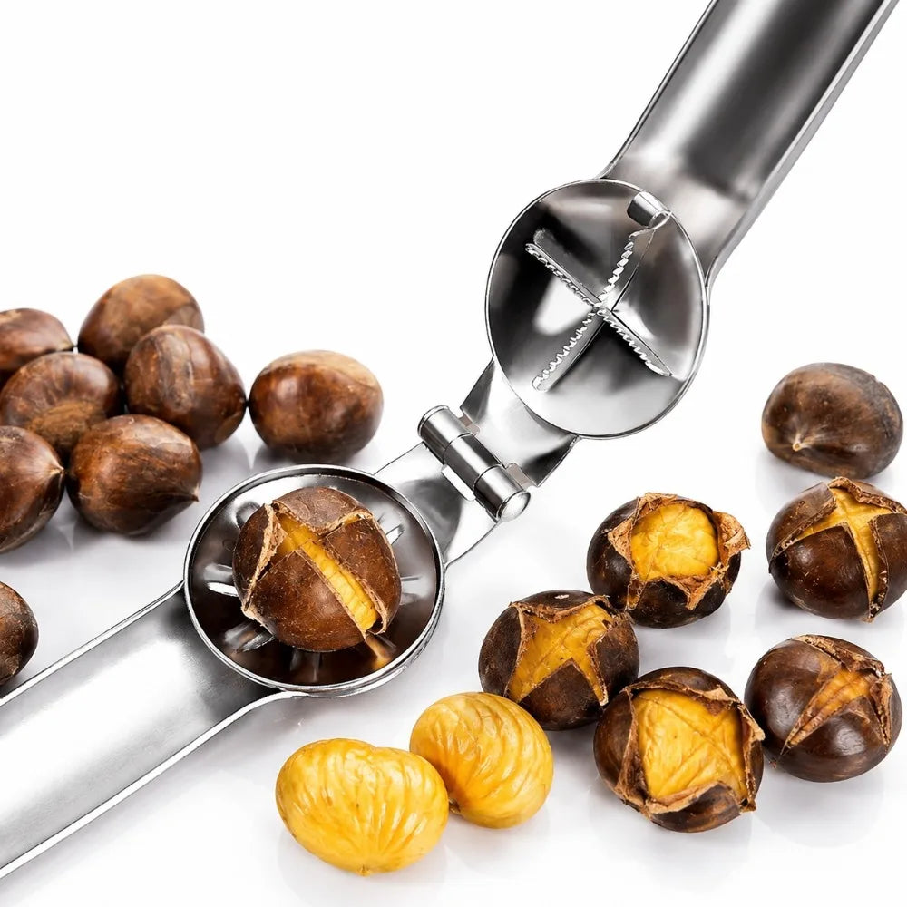 Stainless Steel Nut Cracker Chestnut Peeler Walnut Opener Tool Nut Cracker Tool Nixie