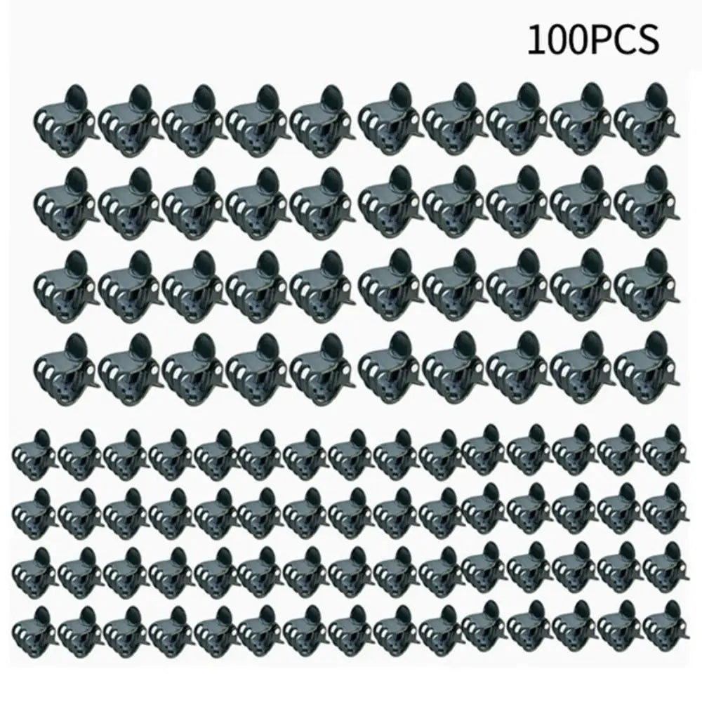 100Pcs Orchid Plant Support Clips – 6-Claw Butterfly Vine Clamps Plant Support Clips Nixie Green