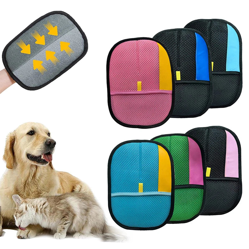 Pet Hair Remover Grooming Gloves for Cats & Dogs Pet Grooming Glove Nixie
