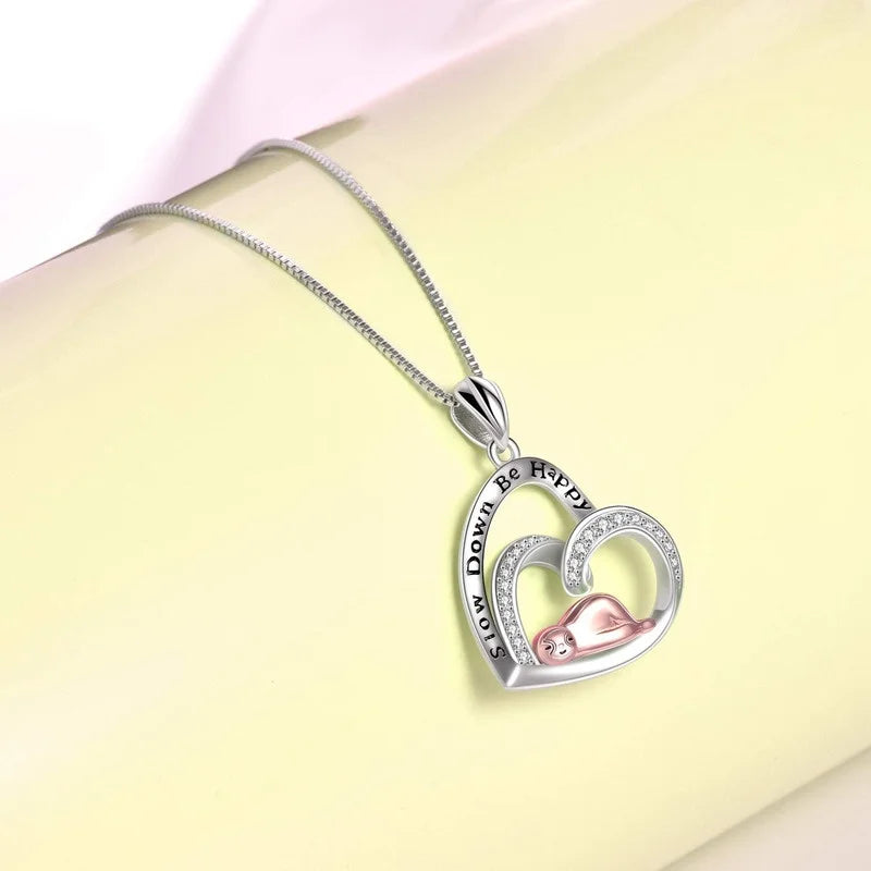 Glass Vintage Animal Pendant Necklace – Mood Tracker Women