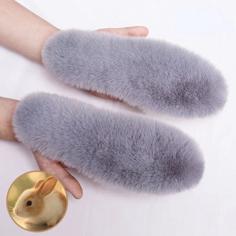 Winter Warm Plush Insoles – Faux Fur Thermal Shoe Pads Thermal Shoe Insoles Nixie