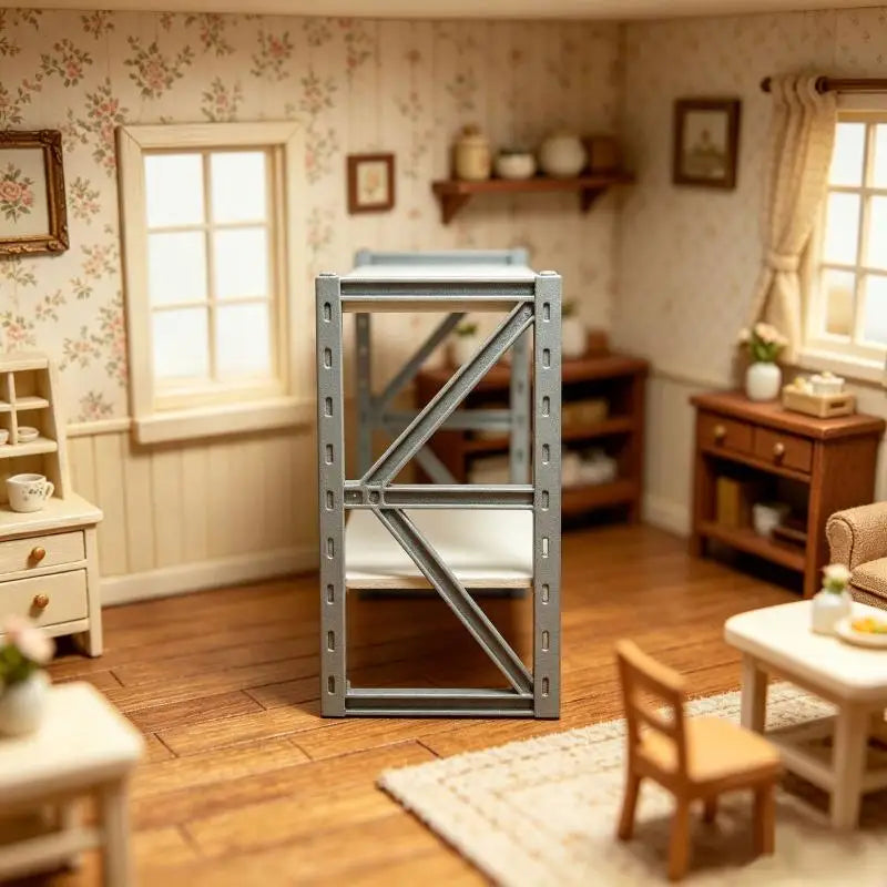 1:12 Dollhouse Adjustable Mini Storage Shelf Furniture Dollhouse Miniature Furniture Nixie