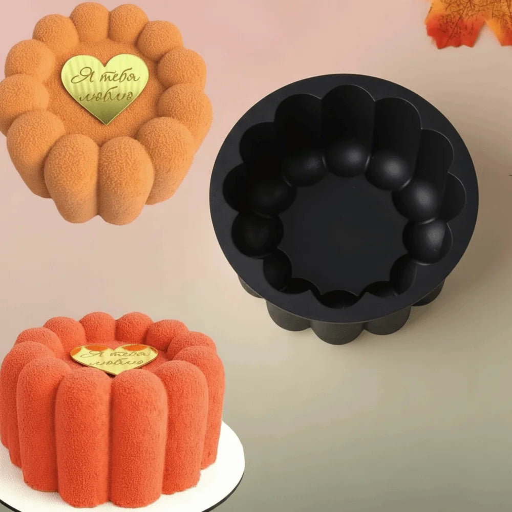 Silicone Wavy Lace & Heart Cake Mold – Reusable Dessert Mold Silicone Cake Mold Nixie