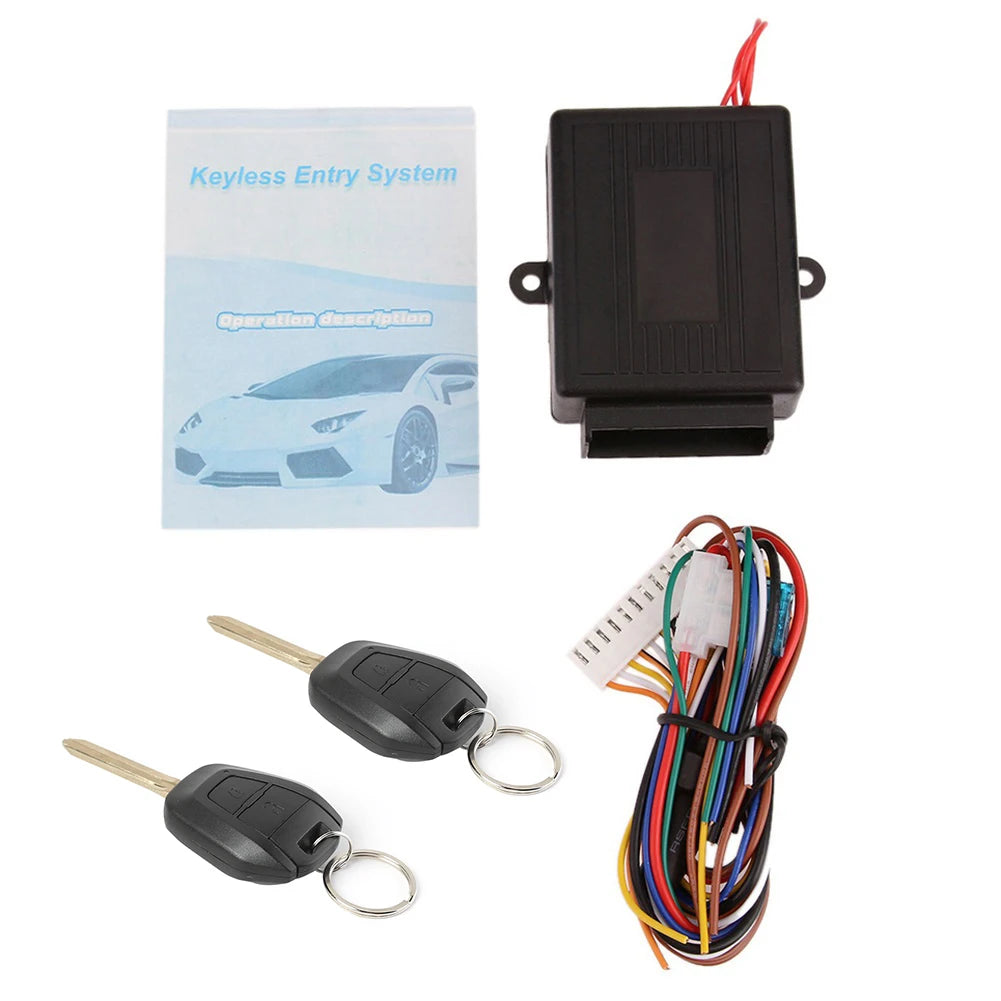 Universal 12V Car Keyless Entry System Remote Central Lock Kit Keyless Entry System Nixie