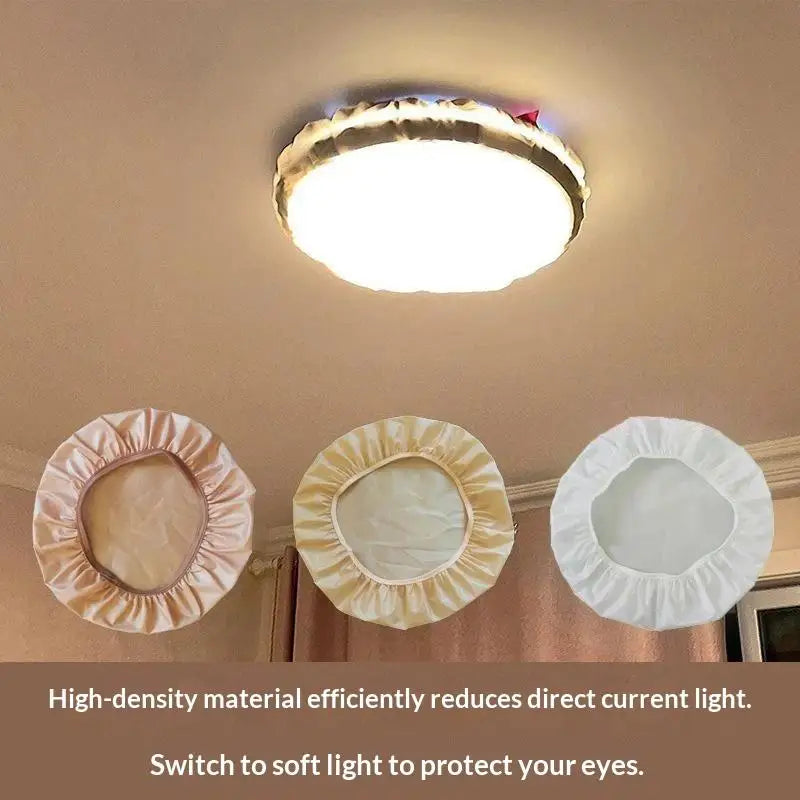 Fabric Ceiling Light Diffuser Cover – Anti-Glare Lamp Shade Ceiling Light Cover Nixie