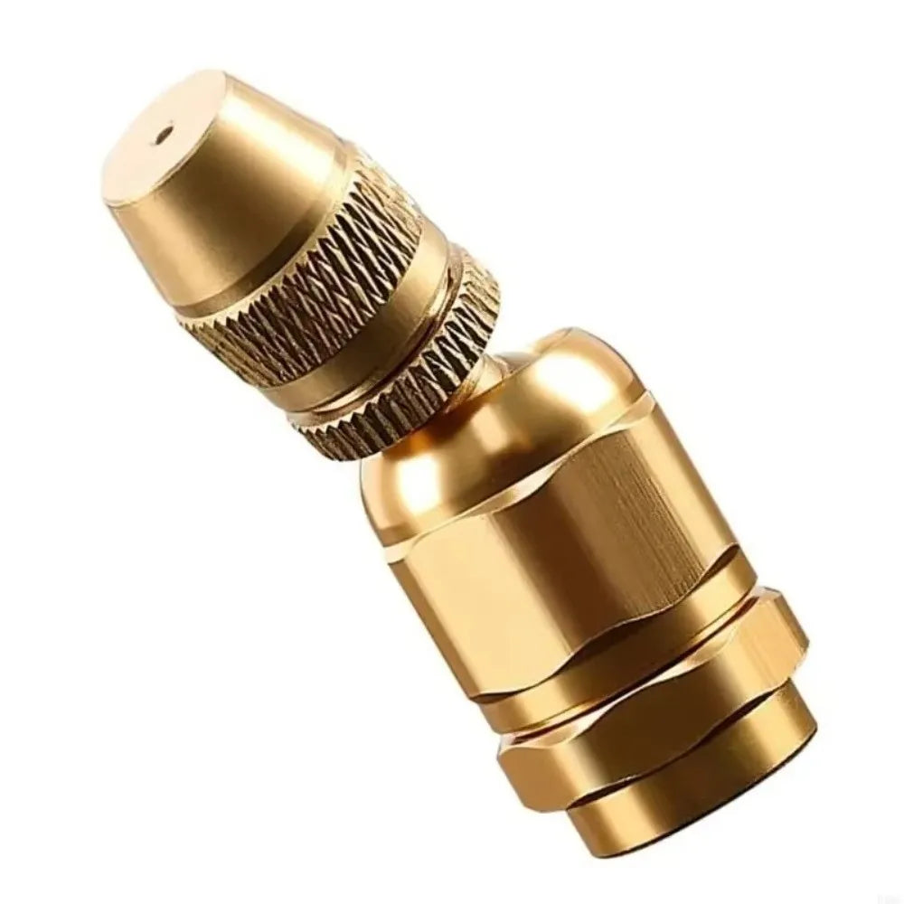 Brass 360° Adjustable High Pressure Misting Spray Nozzle Garden Spray Nozzle Nixie WHITE