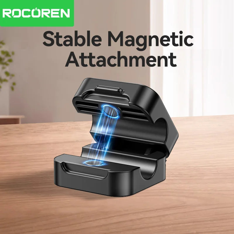 Rocoren Magnetic Cable Organizer Clips | Adhesive Wire Holder Cable Management Clips Nixie
