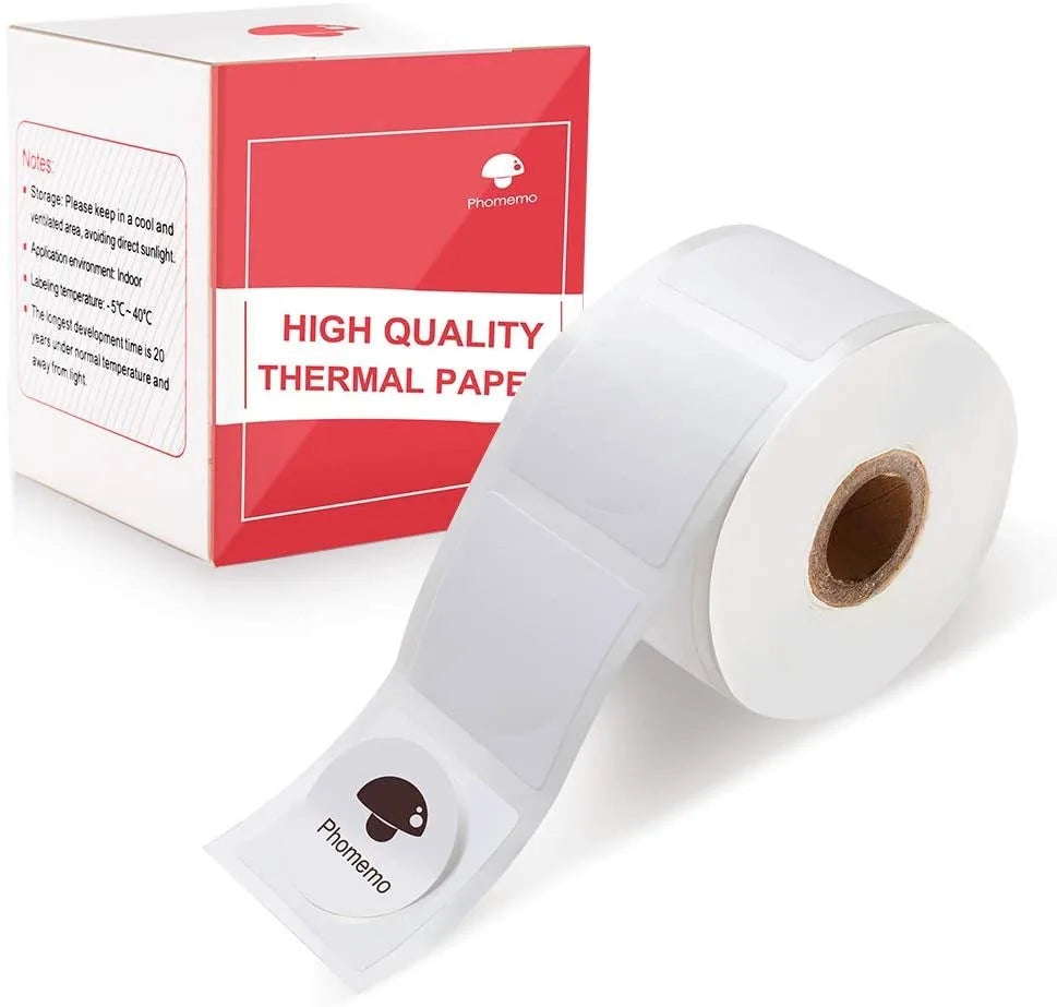Phomemo M110/M200 Self-Adhesive Thermal Labels 20–50mm
