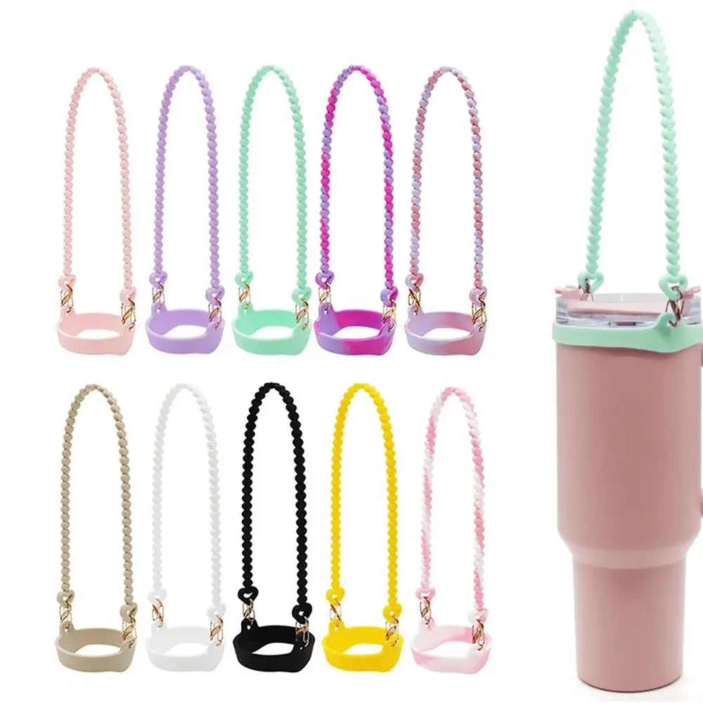 Silicone Water Bottle Sling Carrier with Anti-Slip Strap