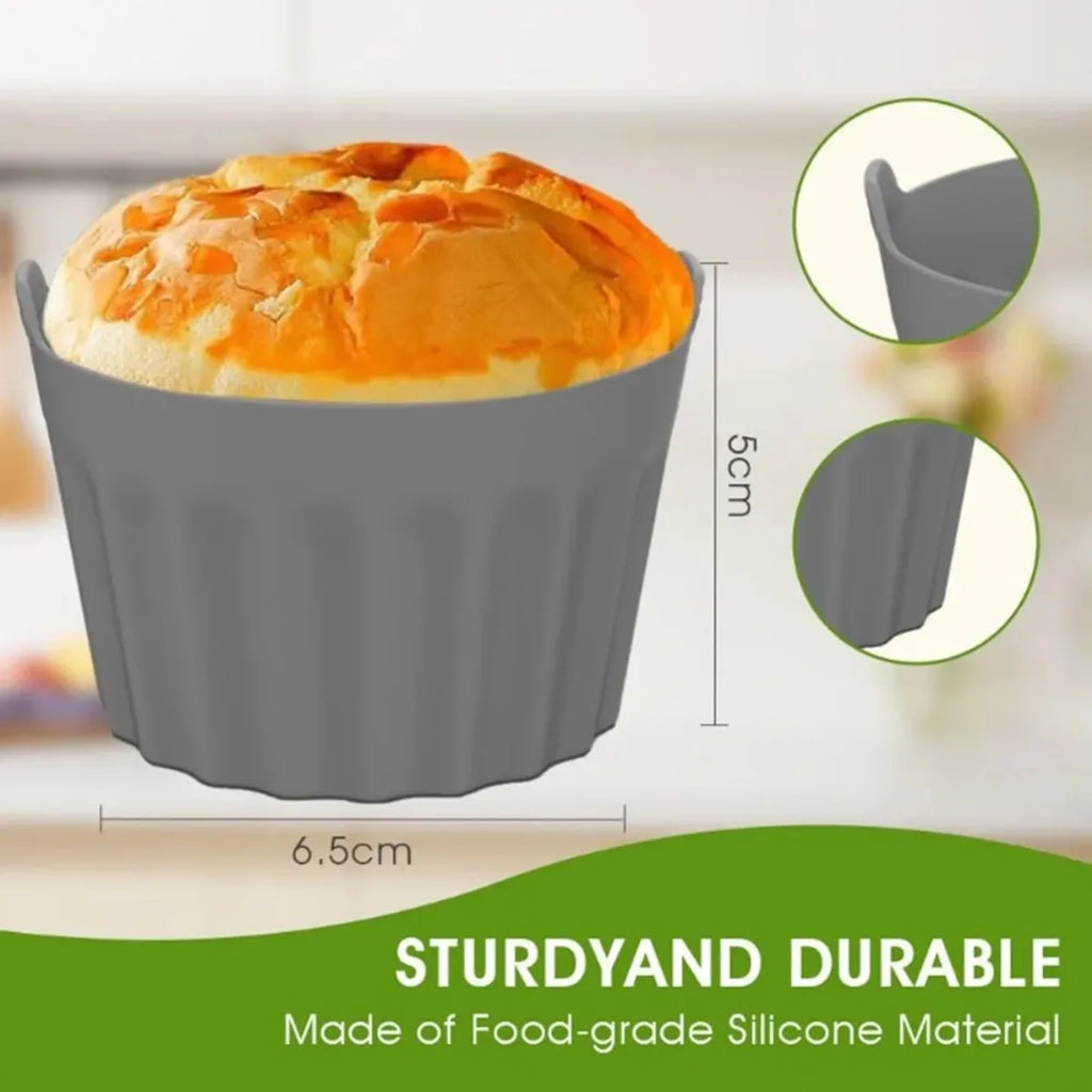 Silicone Baking Mold – Nonstick Muffin & Egg Tart Tray Air Fryer Silicone Baking Mold Nixie