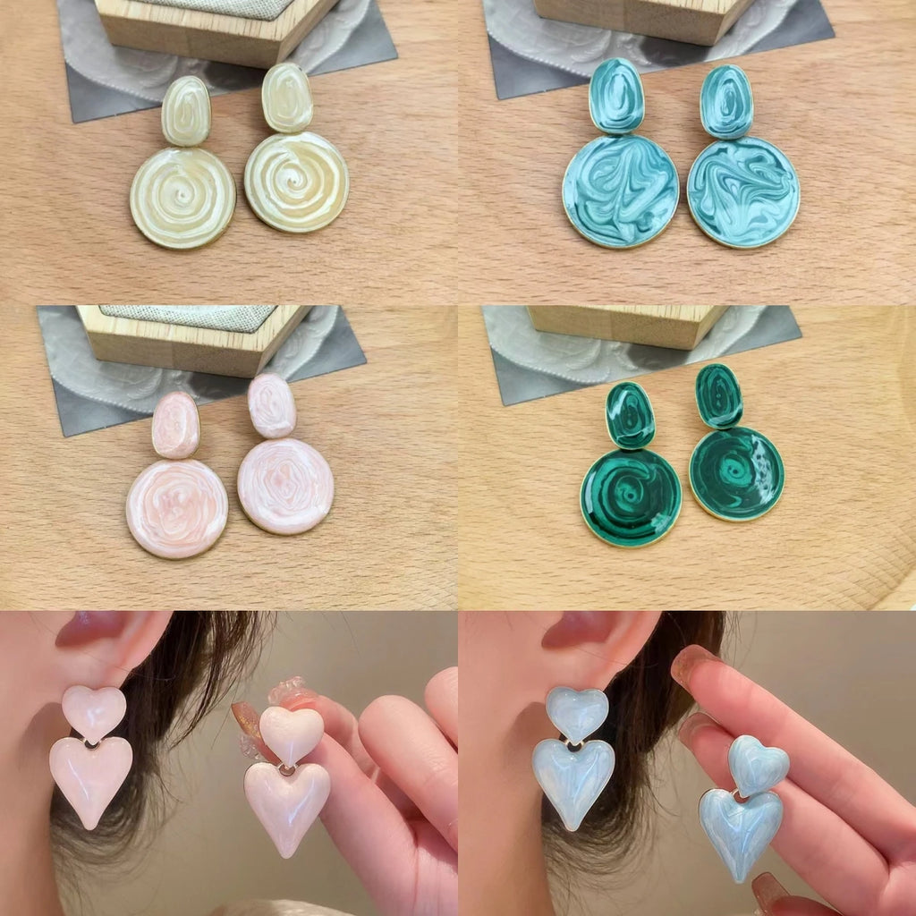 Teardrop Drip Oil Drop Earrings – 14K Gold Plated Zinc Alloy Drop Earrings Nixie