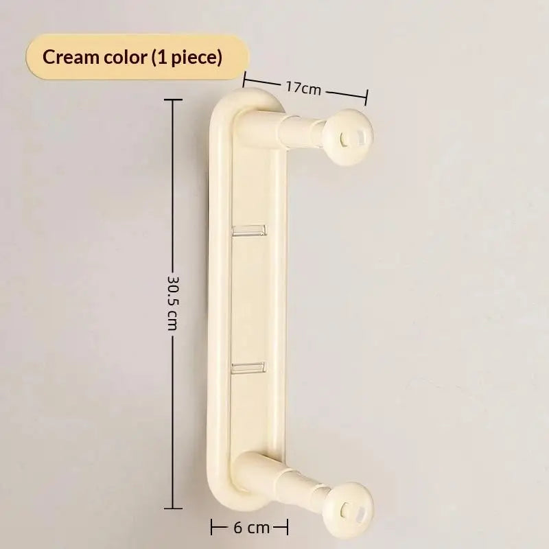Wall Mounted Hanger Rack – No-Drill Double Layer Organizer