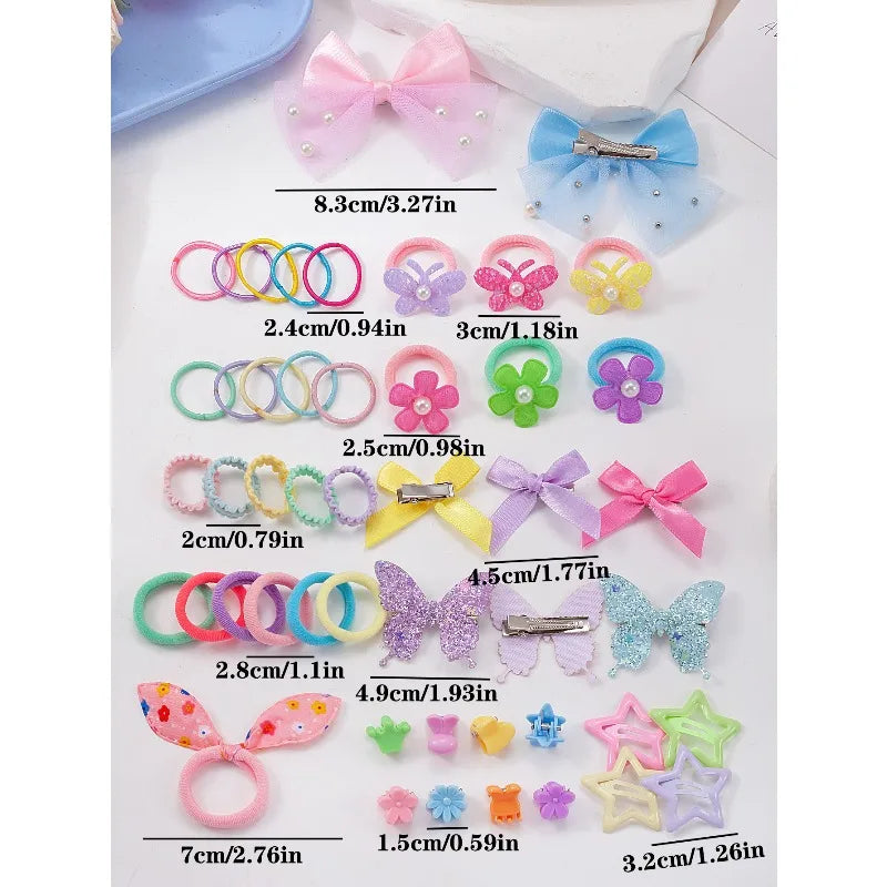 832-Piece Girls Hair Accessories Set – Clips, Bands & Ties Girls Hair Accessories Nixie
