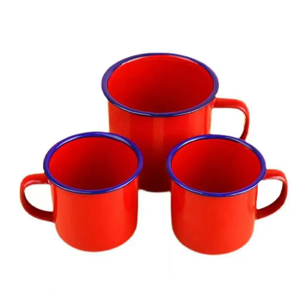 Vintage Enamel Mug with Handle – 120–500ML Retro Cup Enamel Mug Nixie