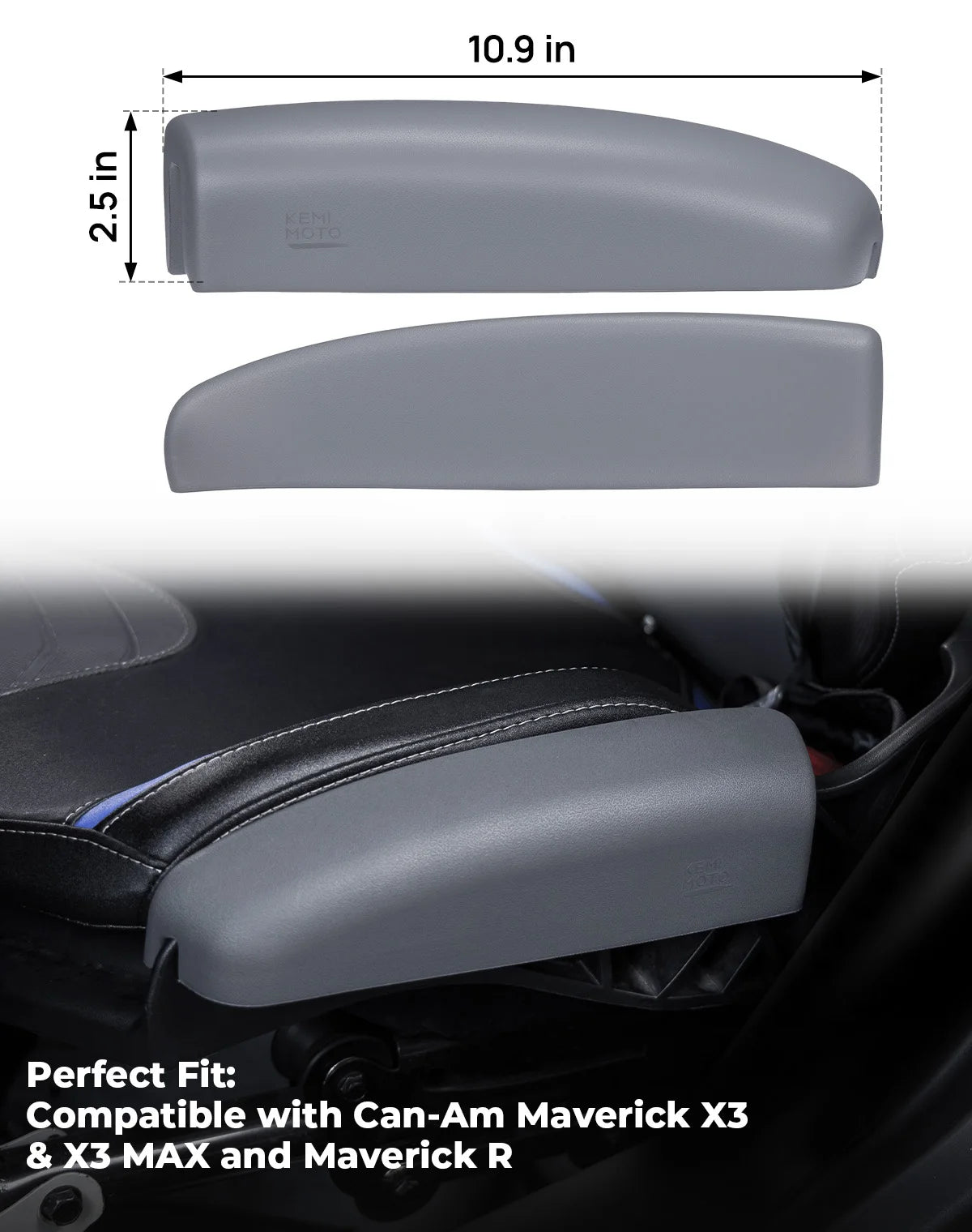 PU Foam Seat Side Pad for Can-Am Maverick X3 R MAX | KEMITOUR UTV Seat Side Pad Nixie