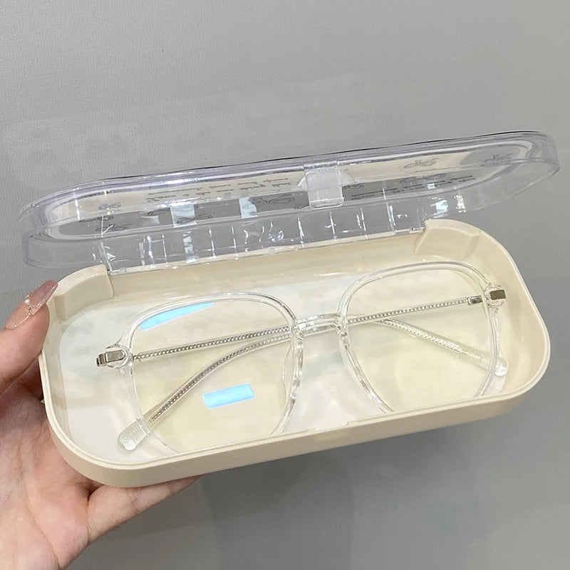 Transparent Bow Glasses Case | Portable Travel Eyewear Storage Eyewear Storage Case Nixie