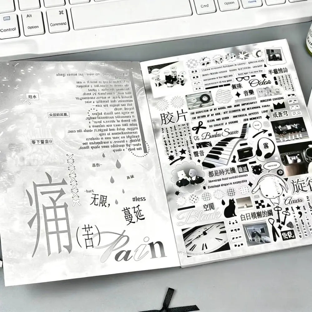Japanese Style Sticker Book – Mixed Motifs Journal Stickers Decorative Sticker Book Nixie