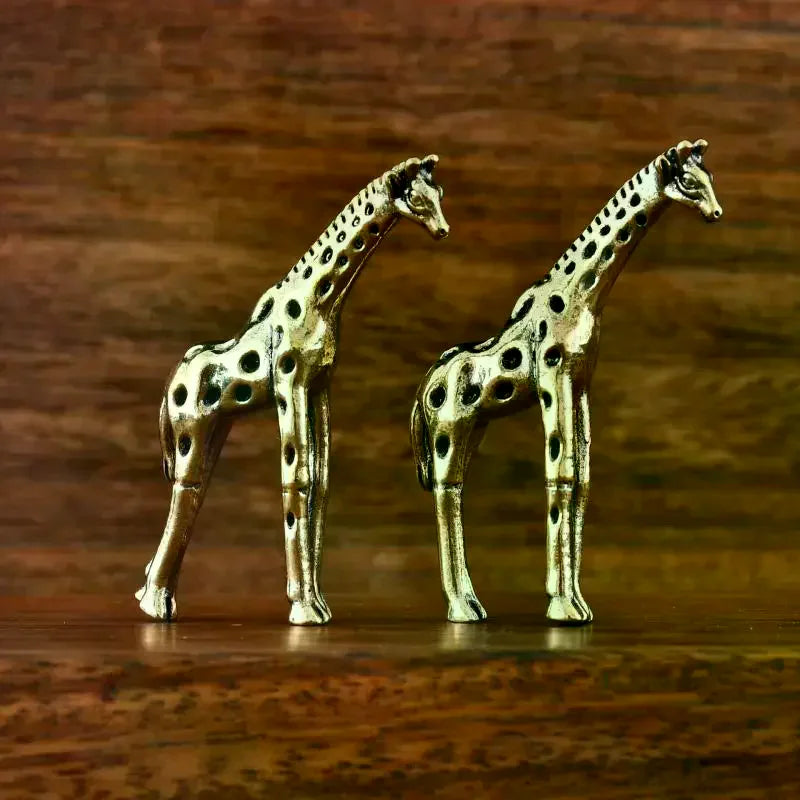 Vintage Brass Giraffe Miniature Figurine – Desk & Home Decor
