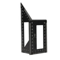 Aluminum Alloy Woodworking Angle Ruler 45 & 90 Degree Marking Gauge Woodworking Angle Ruler Nixie Black