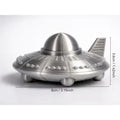 3D Printed UFO Figurine Retro Sci-Fi Alien Spaceship Desk Ornament Sci-Fi Desk Figurine Nixie Default Title