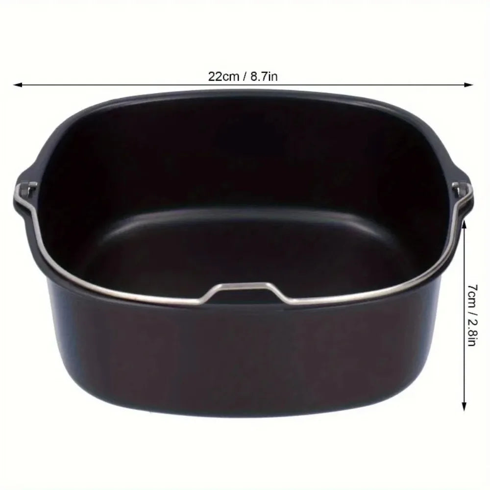 Nixie Nonstick Air Fryer Baking Pan – Pizza & Cake Mold Nonstick Baking Pan Nixie