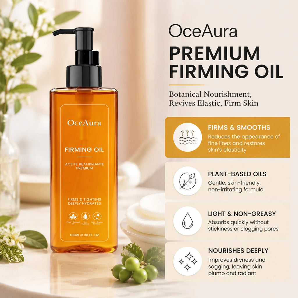 OceAura Firming Body Oil – Plant-Derived Deep Hydrating Serum Firming Body Oil Nixie