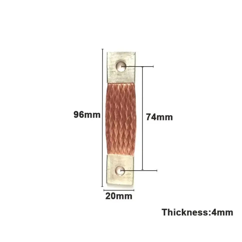 Flexible Copper Busbar 74mm Pitch 400A for LiFePO4 Battery Battery Busbar Connector Nixie