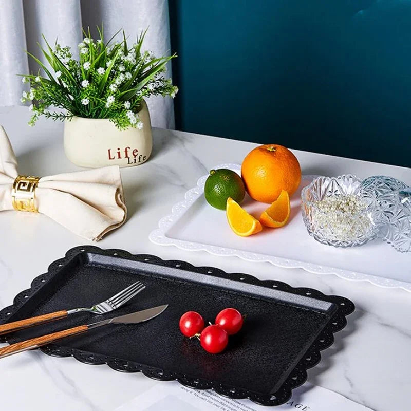 Elegant Plastic Cake Display Tray for Wedding & Party Events Cake Display Tray Nixie