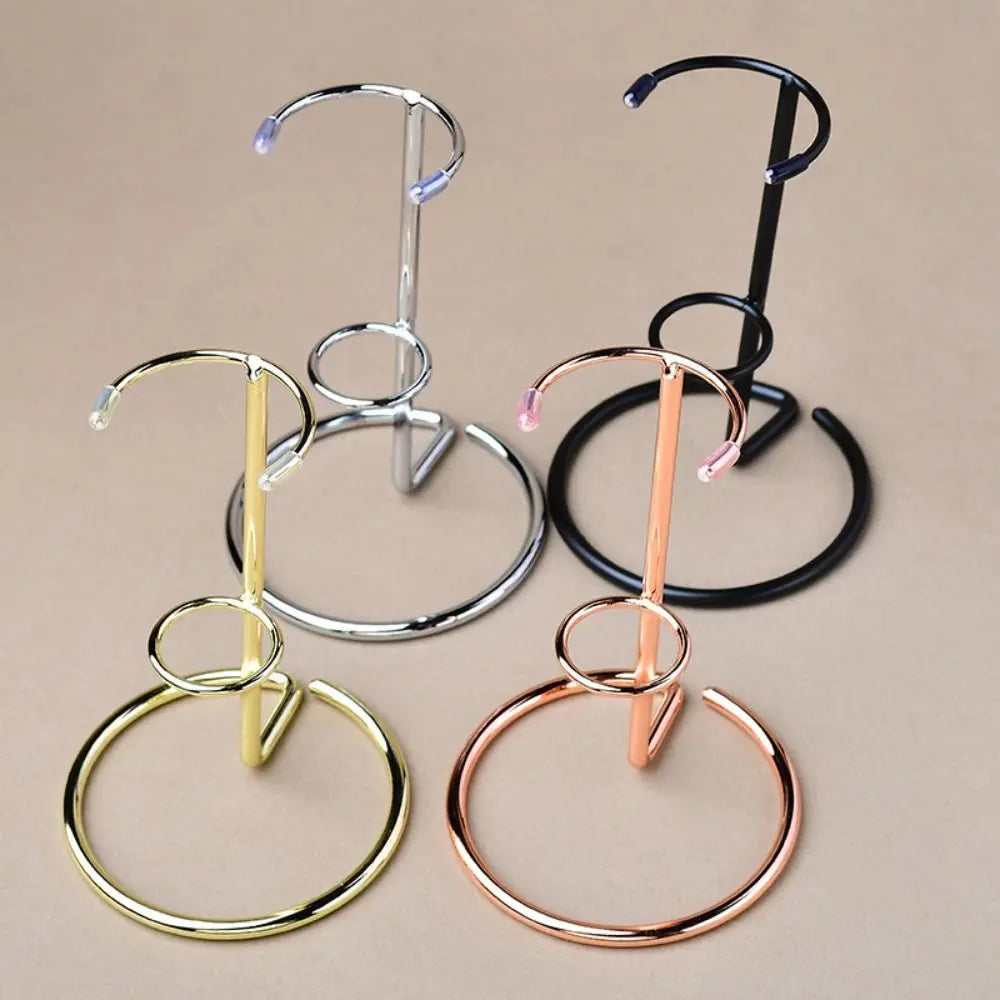 Iron Crystal Display Stand – Round Base Wand & Ornament Holder Crystal Display Stand Nixie