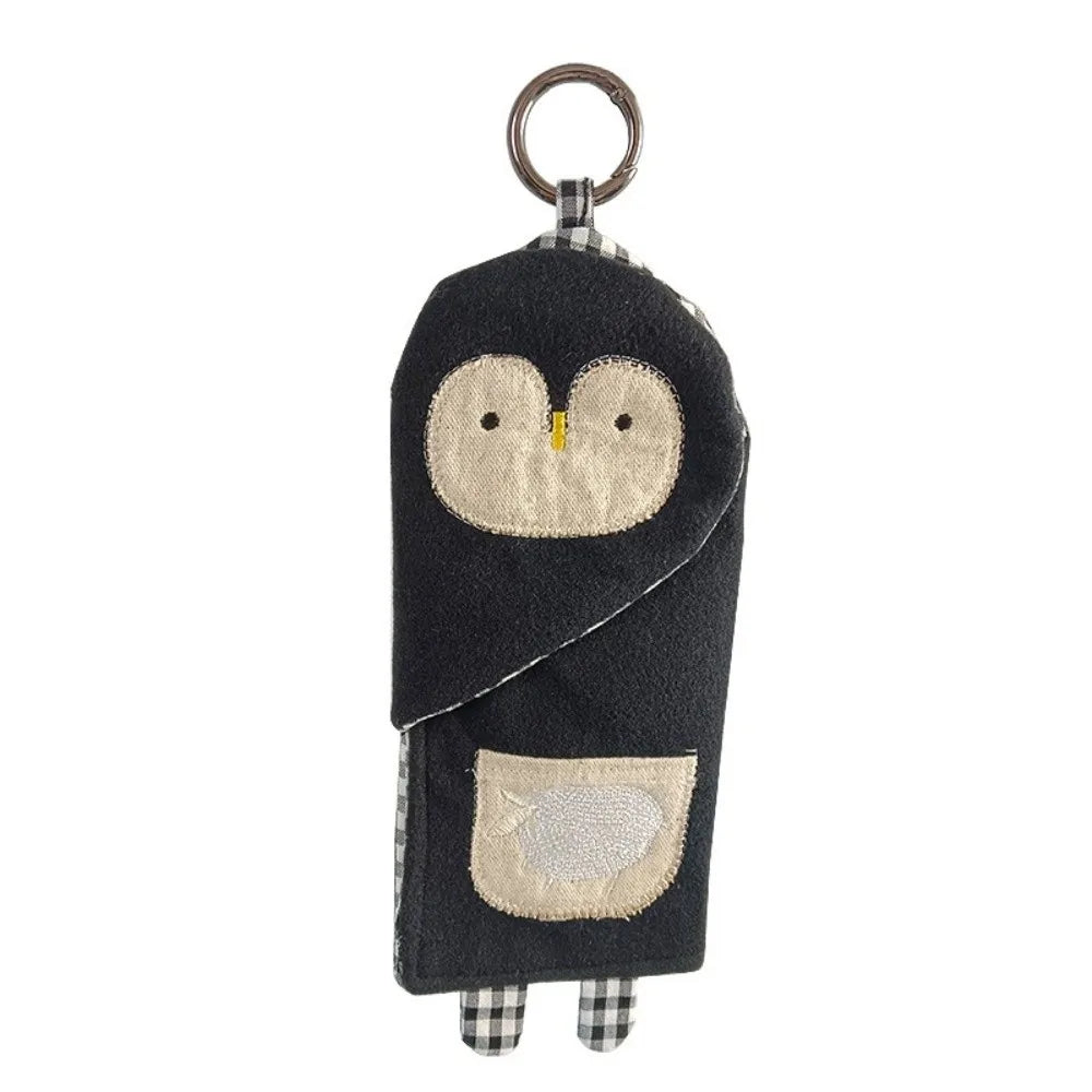 Penguin Glasses Case with Key Ring – Cute Eyeglass Pouch Eyeglass Case Nixie
