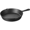 FEB.WIND Cast Iron Skillet Non-Stick Frying Pan & Griddle Cast Iron Skillet Nixie black 25cm