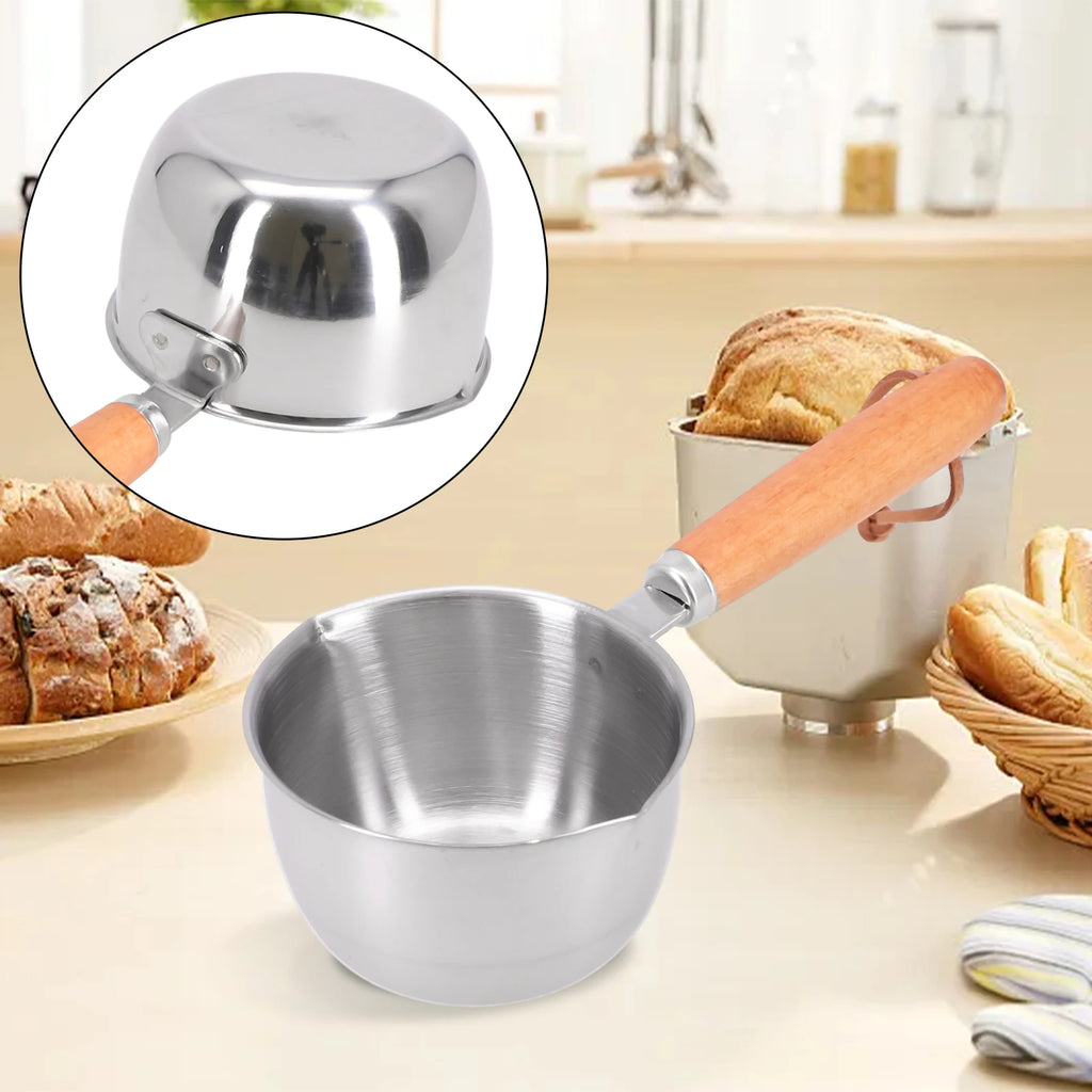 Stainless Steel Milk Pan Small Saucepan Butter Warmer 150–500ml Milk Pan Saucepan Nixie