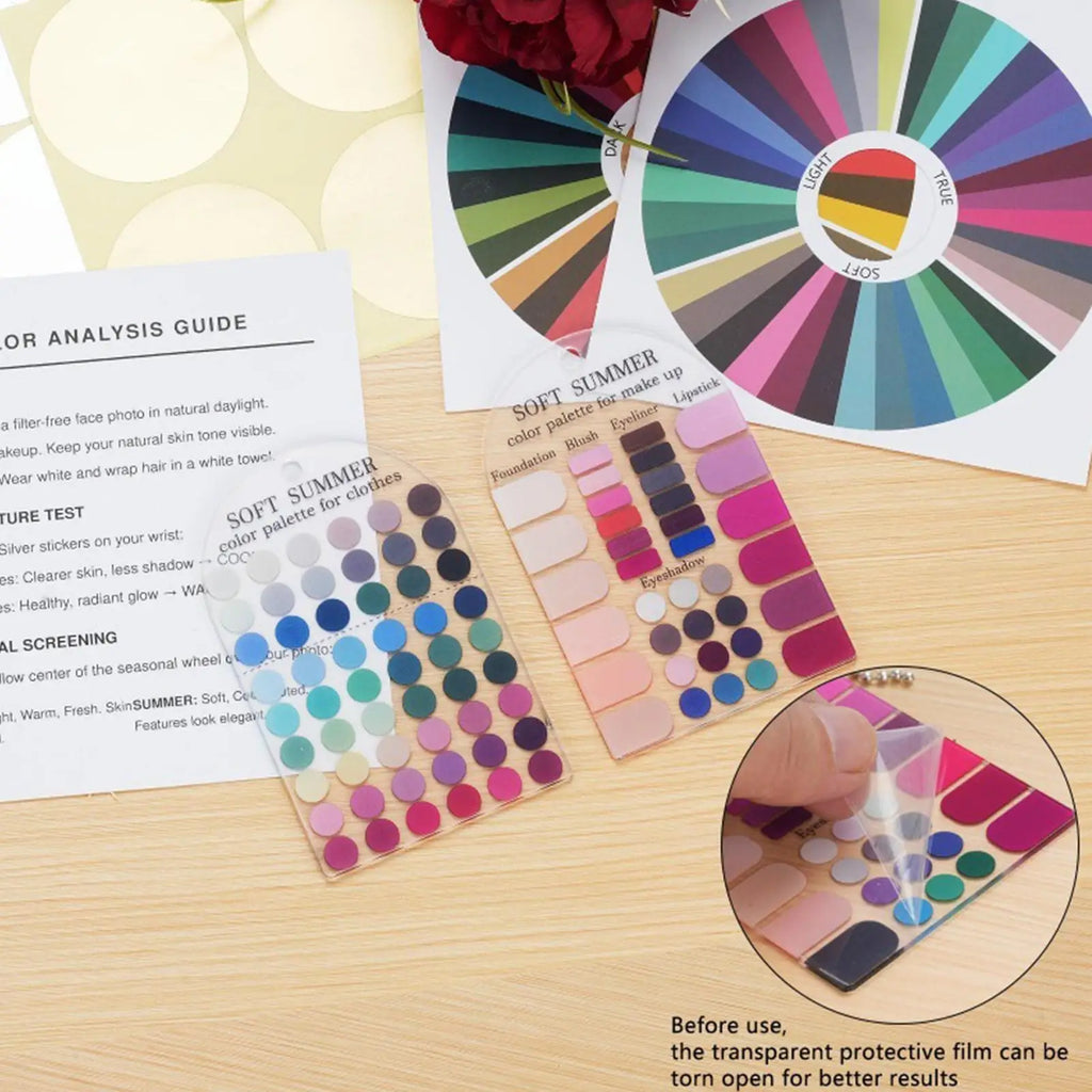 Soft Summer Seasonal Color Palette Cards – Makeup & Fashion Guide Color Palette Card Nixie
