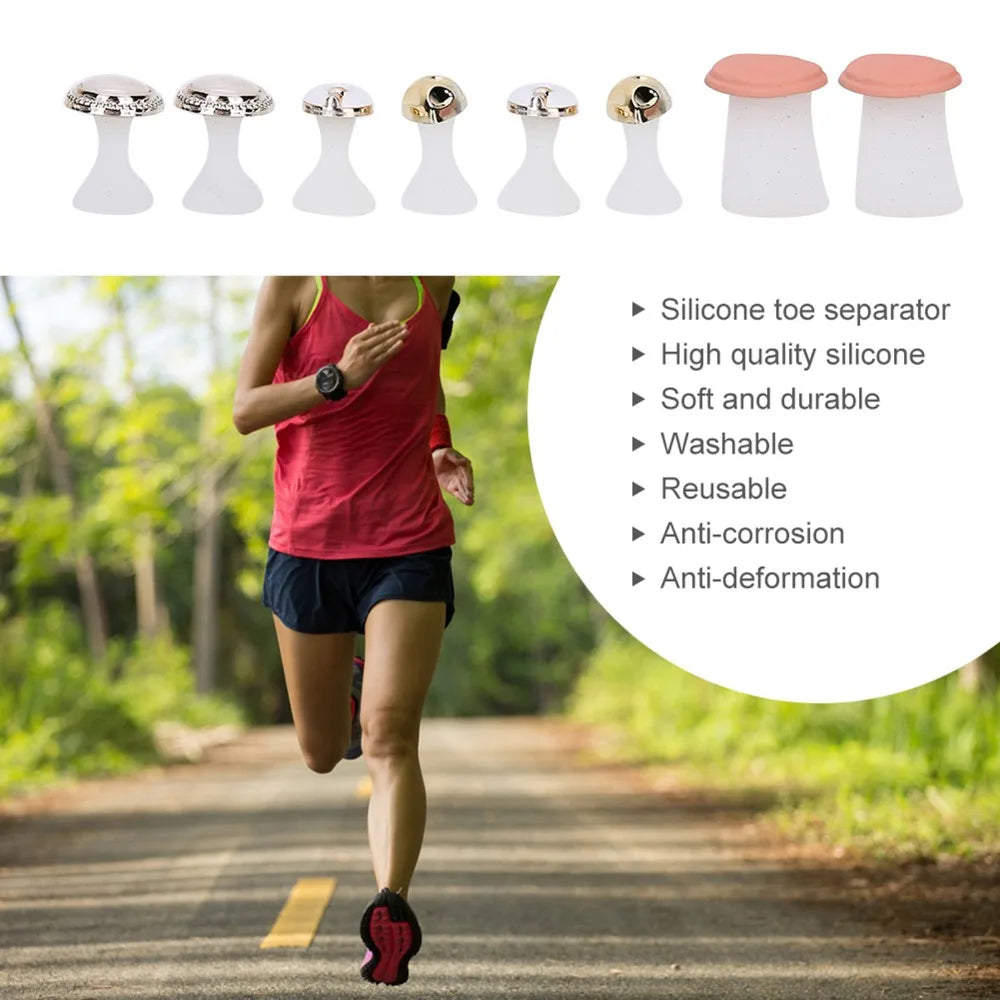 8 Pcs Silicone Toe Separators – Reusable Pedicure Dividers Toe Separators Nixie