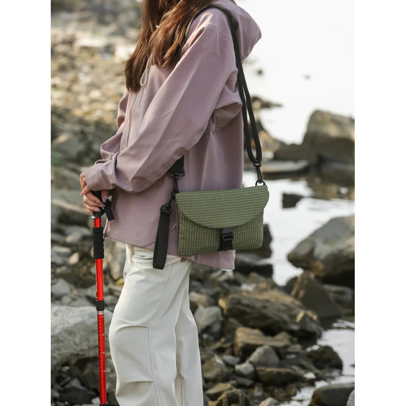 Nixie Plaid Crossbody Bag – Nylon Unisex Messenger Shoulder Bag Crossbody Messenger Bag Nixie