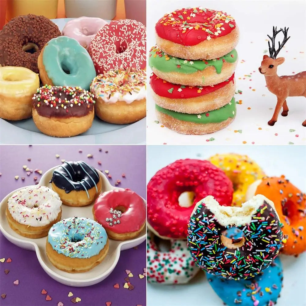 Silicone Donut Mold 6-Cavity Non-Stick Flexible Baking Pan Silicone Baking Mold Nixie