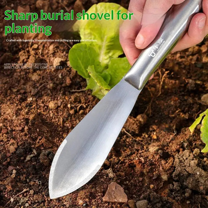 Heavy Duty Stainless Steel Garden Trowel – Dig, Plant & Weed Garden Hand Trowel Nixie
