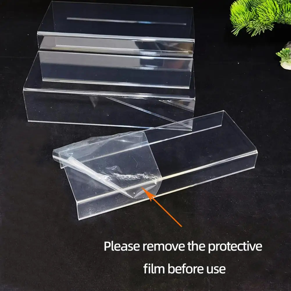 Clear Acrylic Display Risers – Tabletop Stand for Desserts & More Acrylic Display Riser Nixie