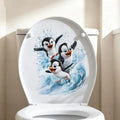 Cute Penguin Toilet Sticker – Waterproof Bathroom Decal Bathroom Wall Sticker Nixie Default Title