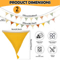 Fabric Triangle Pennant Bunting Banner – Party & Wedding Garland Party Bunting Banner Nixie Mixed colors 2 items