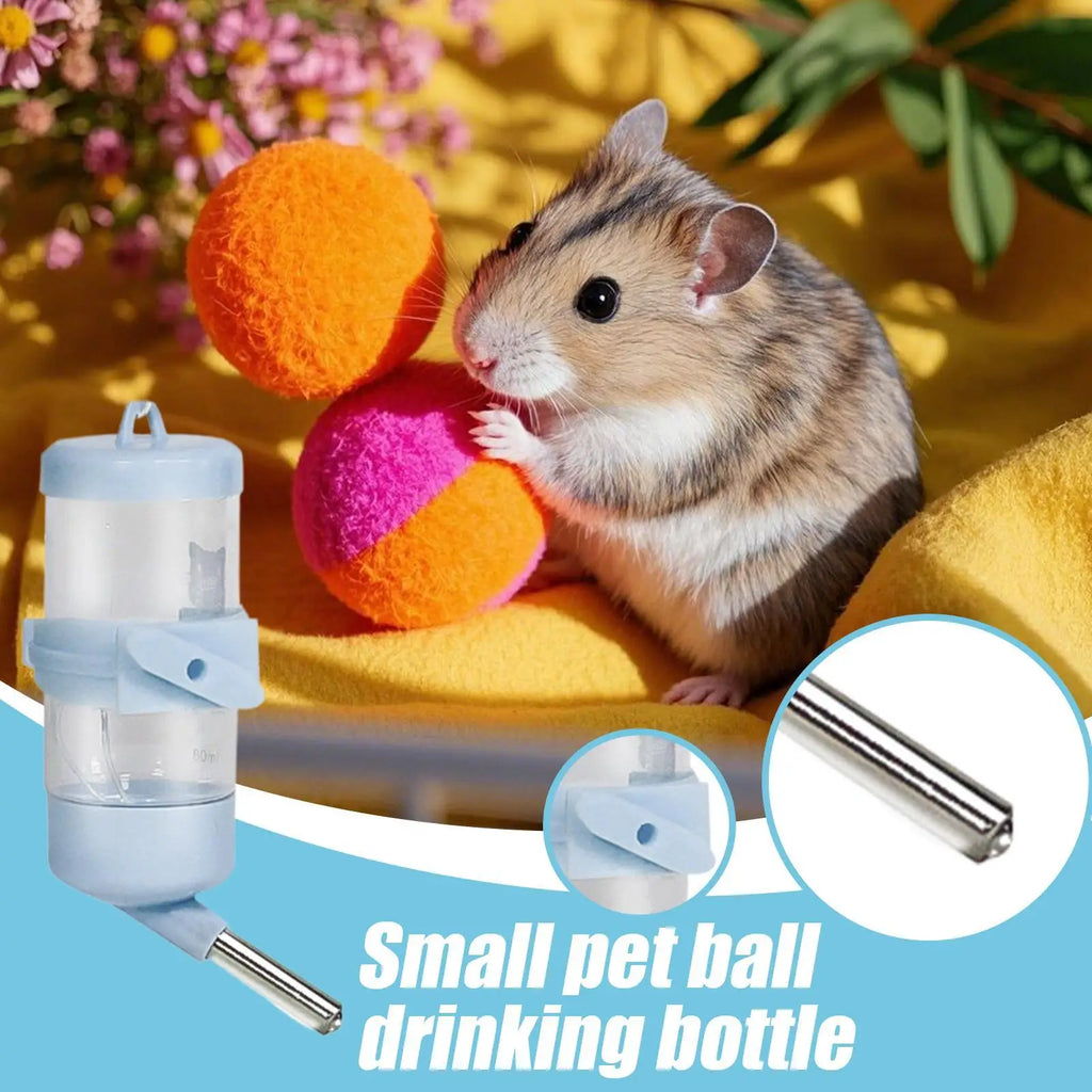Hamster Water Bottle – Leak-Proof Dual-Ball Cage Dispenser Small Animal Water Bottle Nixie