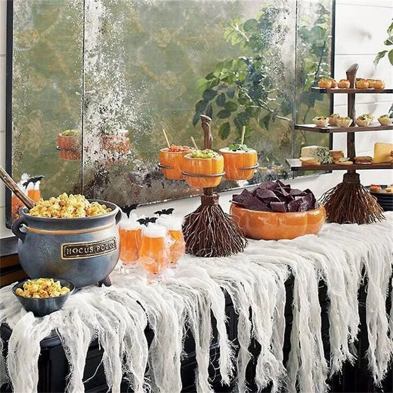 Halloween Pumpkin Snack Bowl Stand – Fall Party Serving Set