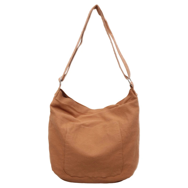 Retro Canvas Crossbody Bag – Large Capacity Shoulder Bag