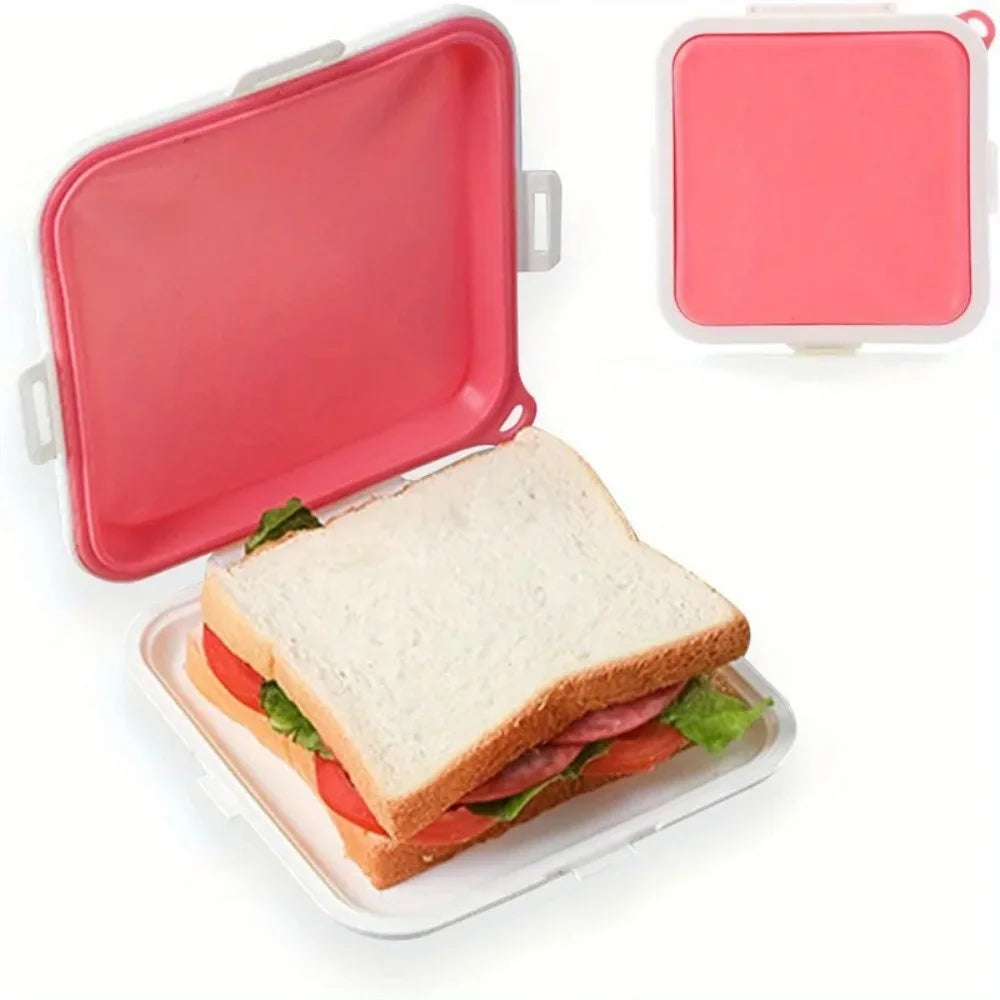 Silicone Sandwich Storage Box – Snack & Lunch Container Food Storage Container Nixie