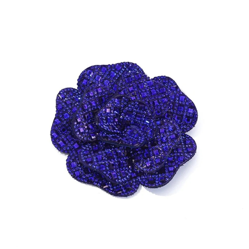 3D Rhinestone Flower Patch – DIY Brooch Corsage Badge