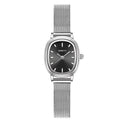 Retro Oval Silver Quartz Watch – Milanese Mesh Strap for Women Women's Quartz Watch Nixie 3