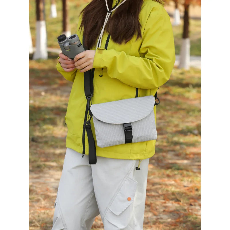 Nixie Plaid Crossbody Bag – Nylon Unisex Messenger Shoulder Bag Crossbody Messenger Bag Nixie