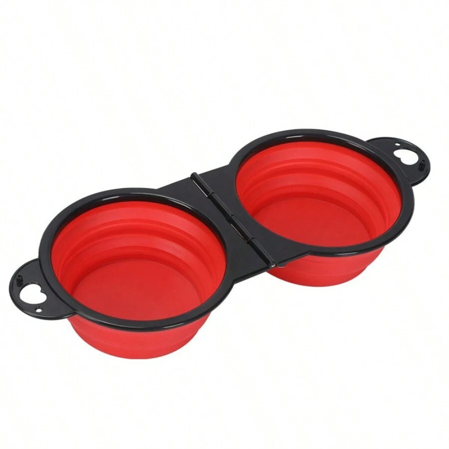 2-in-1 Foldable Travel Pet Bowl for Dogs & Cats | Nixie Foldable Pet Bowl Nixie Red